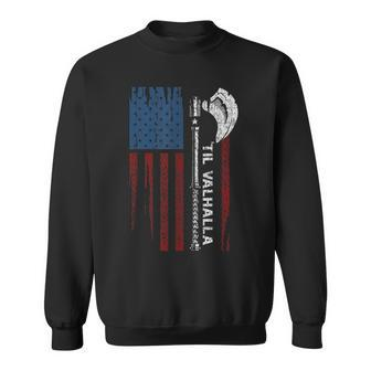 Proud Viking Patriotic American Flag Sweatshirt - Thegiftio UK