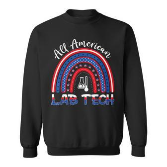 Rainbow All American Lab Tech 4Th Of July Independence Day Sweatshirt - Seseable