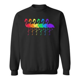 Rainbow Flamingo Lgbtq Pride Sweatshirt - Thegiftio UK