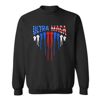 Raised Fist American Flag We The People Ultra Maga Patriotic Sweatshirt - Thegiftio UK