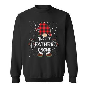 Red Buffalo Plaid Matching The Father Gnome Christmas Sweatshirt | Mazezy