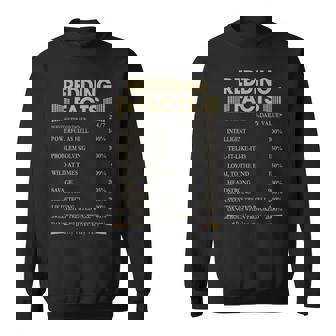 Redding Name Gift Redding Facts Sweatshirt - Seseable