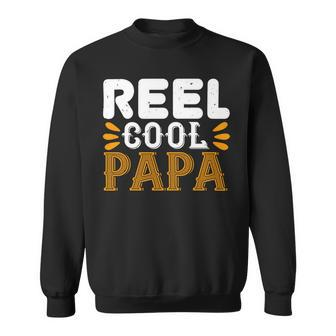 Reel Cool Papa Fathers Day Gift Sweatshirt - Monsterry