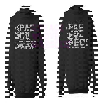 Rescue Animal Pet Dogs Cats Shelter Adoptions Peace Love Sweatshirt - Thegiftio