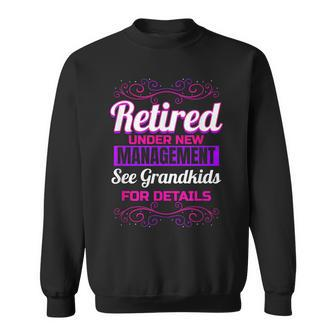Retired Grandma Retirement Grandkids Retiree Farewell Party Sweatshirt - Seseable