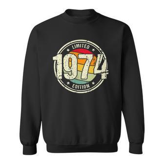 Retro 48 Years Old Vintage 1974 Limited Edition 48Th Birthday Sweatshirt | Mazezy