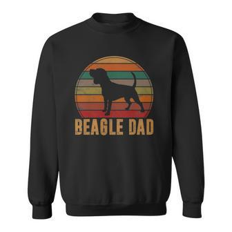 Retro Beagle Dad Gift Dog Owner Pet Tricolor Beagle Father Sweatshirt | Mazezy UK