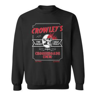 Retro Crowleys Crossroads Dive Bar Sweatshirt - Thegiftio UK