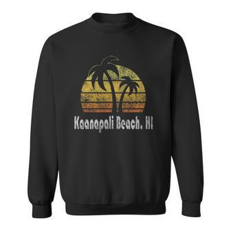 Retro Kaanapali Beach Hawaii Beach Sweatshirt - Thegiftio UK