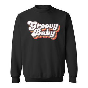 Retro Seventies Style Groovy Baby 70S Fancy Dress Sweatshirt - Thegiftio UK