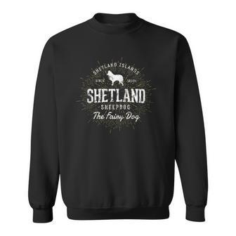 Retro Vintage Shetland Sheepdog Zip Sweatshirt | Mazezy