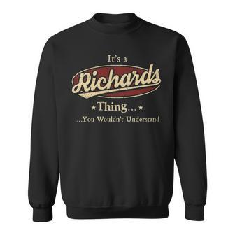 Richards Shirt Personalized Name Gifts T Shirt Name Print T Shirts Shirts With Name Richards Sweatshirt - Seseable