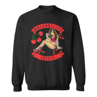 Rockabilly Cherry - Rock N Roll - Pin Up Sweatshirt | Mazezy