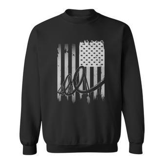 Roller Coaster Usa American Flag 4Th Of July Patriotic Gift Sweatshirt | Mazezy
