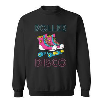 Roller Disco Vintage Derby Skates Seventies Funky Party Gift Sweatshirt | Mazezy