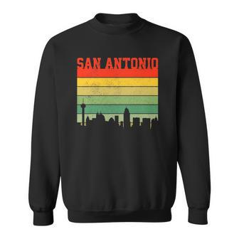 San Antonio Skyline Vintage Texas Pride Souvenir Gift Sweatshirt - Thegiftio UK
