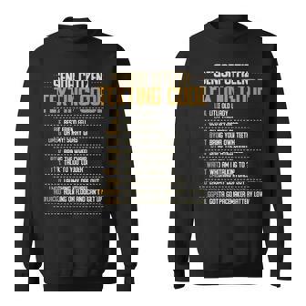 Senior Citizen Texting Code Cool Funny Old People Saying Sweatshirt - Thegiftio