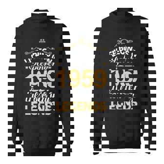 September 1959 Birthday Life Begins In September 1959 V2 Sweatshirt | Seseable CA