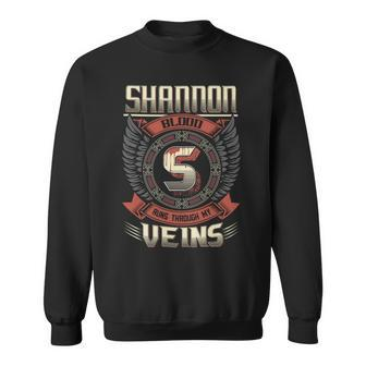 Shannon Blood Run Through My Veins Name V3 Sweatshirt - Seseable