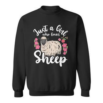 Sheep Just A Girl Who Loves Sheep Sweatshirt | Mazezy