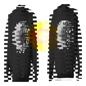 Shes Sunshine Mixed With A Hurricane Christian Sunflower V2 Sweatshirt - Thegiftio UK