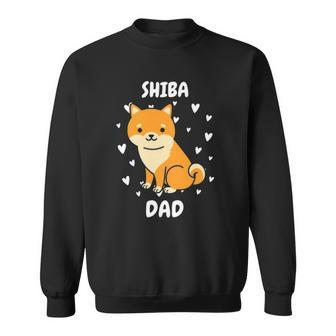 Shiba Dad Papa Daddy Pa Father For Fathers Day Sweatshirt | Mazezy