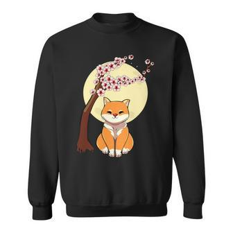 Shiba Inu Akita Cherry Blossom Sakura Japanese Anime Kawaii T-Shirt Sweatshirt - Seseable