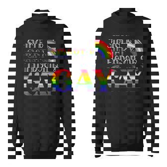 Single Smart Handsome Gay Rainbow Pride Month Lgbtq Sweatshirt - Thegiftio
