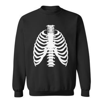 Skeleton Rib Costume Halloween Skeleton Bones Costume Sweatshirt | Mazezy