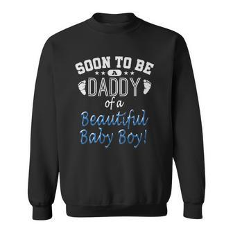 Soon To Be A Daddy Baby Boy Expecting Father Gift Sweatshirt - Thegiftio UK