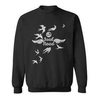 Soul Road With Flying Birds Sweatshirt | Mazezy