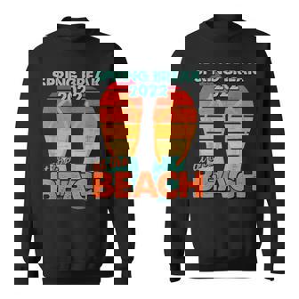 Spring Break Beach Sunshine 2022 Vintage Cool Flip Flops V2 Sweatshirt - Thegiftio