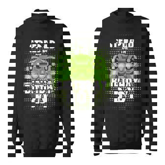 Stepdad Of The Gamer Boy Matching Video Game Birthday Sweatshirt - Seseable