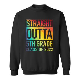 Straight Outta 5Th Grade Class Of 2022 Graduation Rainbow Sweatshirt