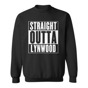 Straight Outta Lynwood California Vacation Gift Sweatshirt | Mazezy