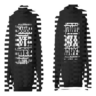 Straight Outta Money Dad Life Broke Father Fathers Day Sweatshirt | Mazezy