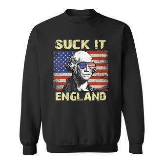 Suck It England Funny George Washington Sweatshirt | Mazezy