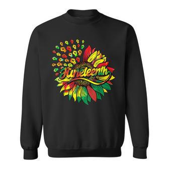 Sunflower Fist Juneteenth Black History African American Sweatshirt - Thegiftio UK
