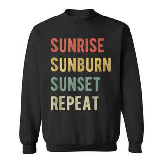 Sunrise Sunburn Sunset Repeat Summer Vacation Girls Trip V2 Sweatshirt - Thegiftio UK