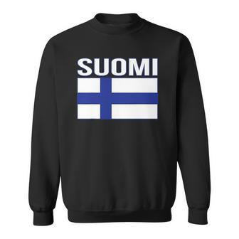 Suomi Flag Flag Of Finland Finnish Flag Sweatshirt | Mazezy