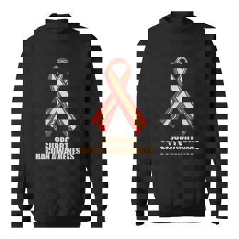 Support Bacon Awareness Ribbon Fun Bacon Sweatshirt | Mazezy