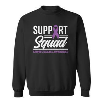 Support Squad Crohns Disease Warrior Crohns Awareness Sweatshirt | Mazezy