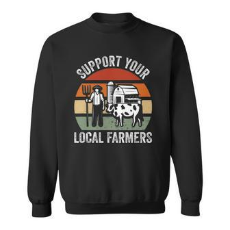 Support Your Local Farmers Farming Sweatshirt - Thegiftio UK
