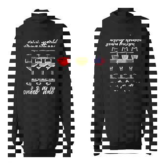Surviving Motherhood Red White Blue Wine Glasses Sweatshirt - Thegiftio UK
