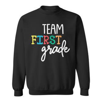 Team 1St First Grade T Back To School Teacher Kids Sweatshirt - Seseable