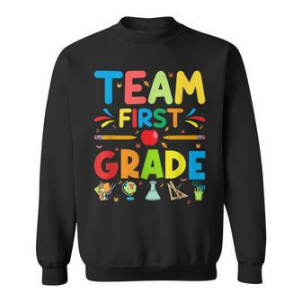 Team First Grade - 1St Grade Teacher Student Kids Sweatshirt - Seseable