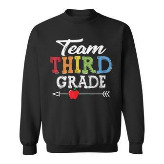 Team Third Grade Squad First Day Of School Teacher Kids Sweatshirt - Seseable