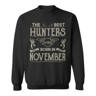 The Best Hunters Were Born In November | Hunting Men Sweatshirt - Thegiftio UK