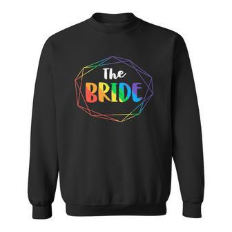 The Bride Gay Lesbian Bachelorette Party Diamond Wedding Sweatshirt - Thegiftio UK