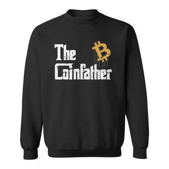 The Coinfather Bitcoin Cryptocurrency Btc Coin Sweatshirt | Mazezy